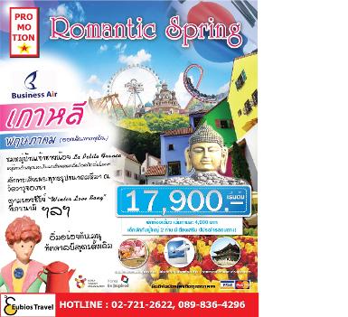 EBFA: ทัวร์เกาหลี 5วัน3คืน Romantic Spring in Korea โดยสายการบินบิสสิเนสแอร์